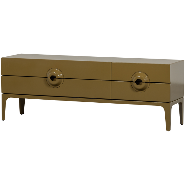 Image of MERGE TV UNIT WOOD HONEY YELLOW
