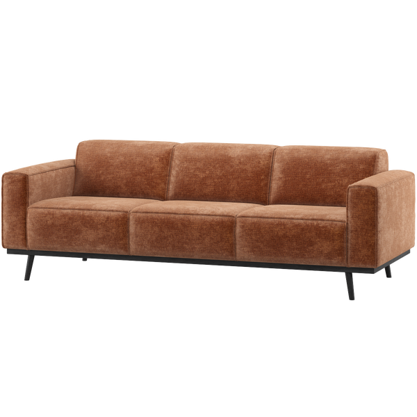 Image of STATEMENT 3-SEATER SOFA 230 CM CHENILLE VELVET TERRA