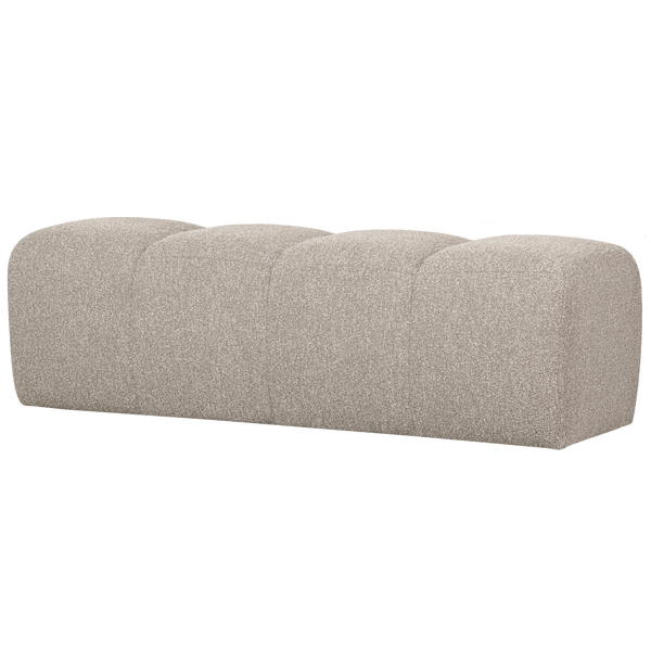 Afbeelding van MOJO BANKJE 160CM BOUCLÉ BEIGE MELANGE