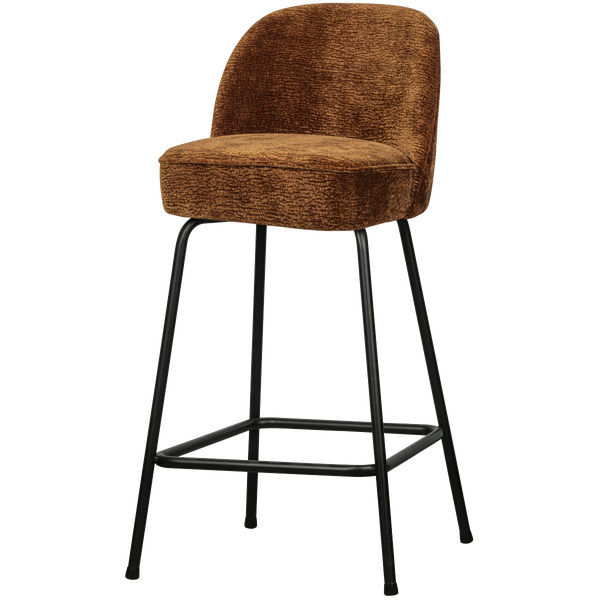 Image de VOGUE TABOURET DE BAR 65CM 3D CHENILLE BRUN MOYEN