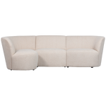 Canapé 3 places arrondi gauche