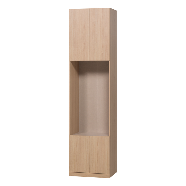 Image of BUILD SMALL OPEN STORAGE CABINET OAK DECOR NATURAL [fsc]