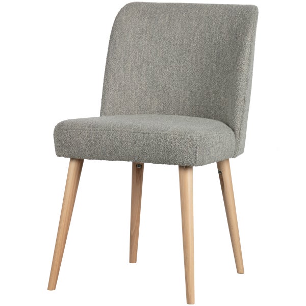 Image of FORCE DINING CHAIR BOUCLÉ GREY