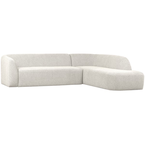 Image of SLOPING CORNER SOFA RIGHT PEARL MELANGE