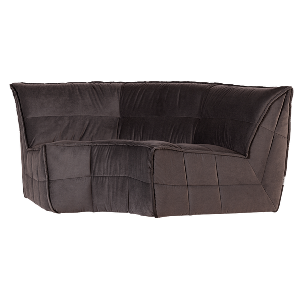 Bild von CLUSTER ECKELEMENT SAMT SCHOKOLADEN BRAUN