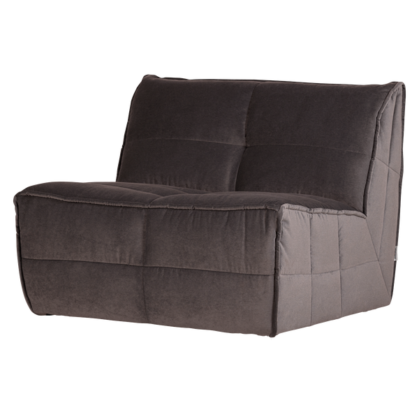 Bild von CLUSTER 1-SITZER ELEMENT SAMT SCHOKOLADEN BRAUN