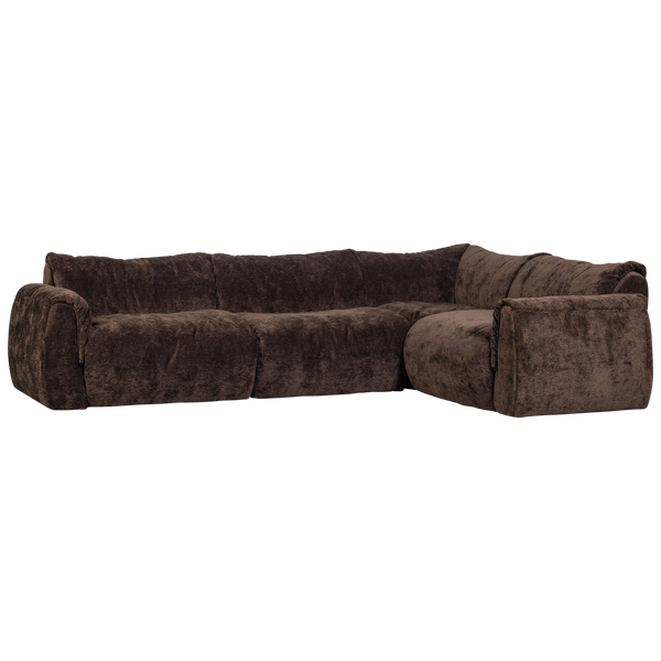 Image de BAGGY CANAPE D ANGLE DROITE 3D CHENILLE BRUN FONCÉ