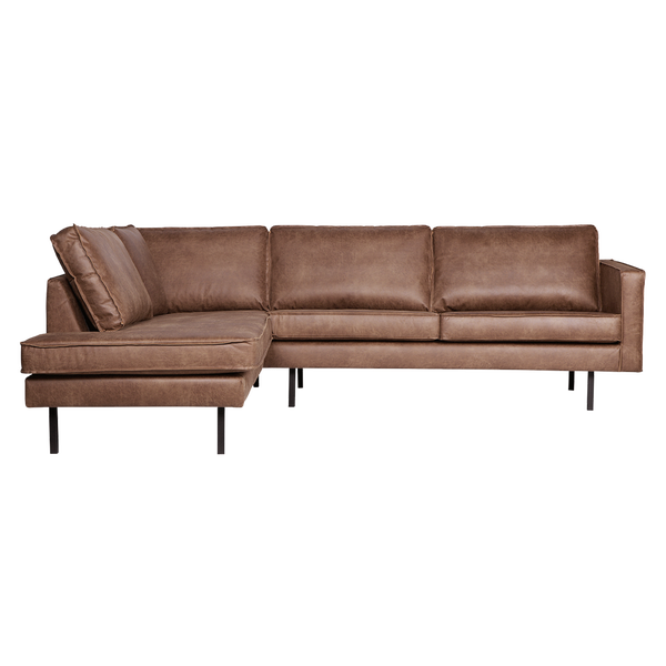 Image of RODEO CORNER SOFA LEFT ECO LEATHER COGNAC