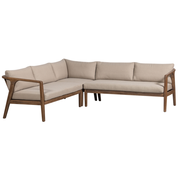 Afbeelding van BIAM LOUNGESET TUIN ACACIA HOUT NATUREL/ZAND