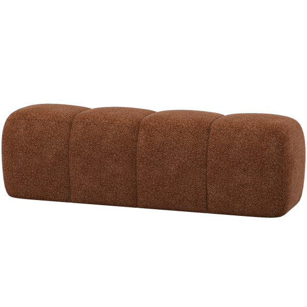 Image of MOJO DINING BENCH 164 CM WOOLLY RUST BROWN