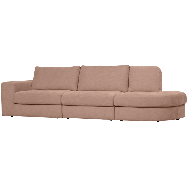 Image of FAMILY 2,5-SEATER SOFA ROUNDED RIGHT PINK