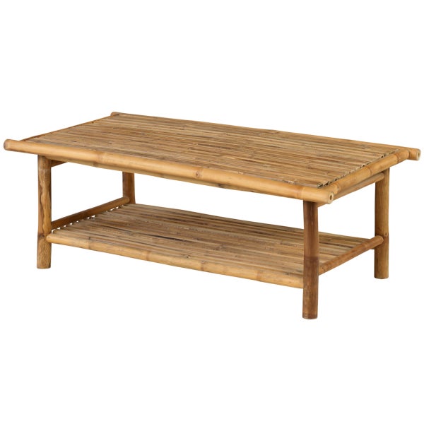 Image of BAMBOO COFFEE TABLE OUTDOOR RECTANGULAR NATURAL
