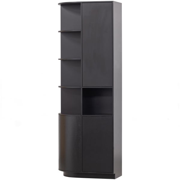 Bild von FINCA STAUSCHRANK RUND LINKS 78 CM HOLZ TIEFSCHWARZ [fsc]