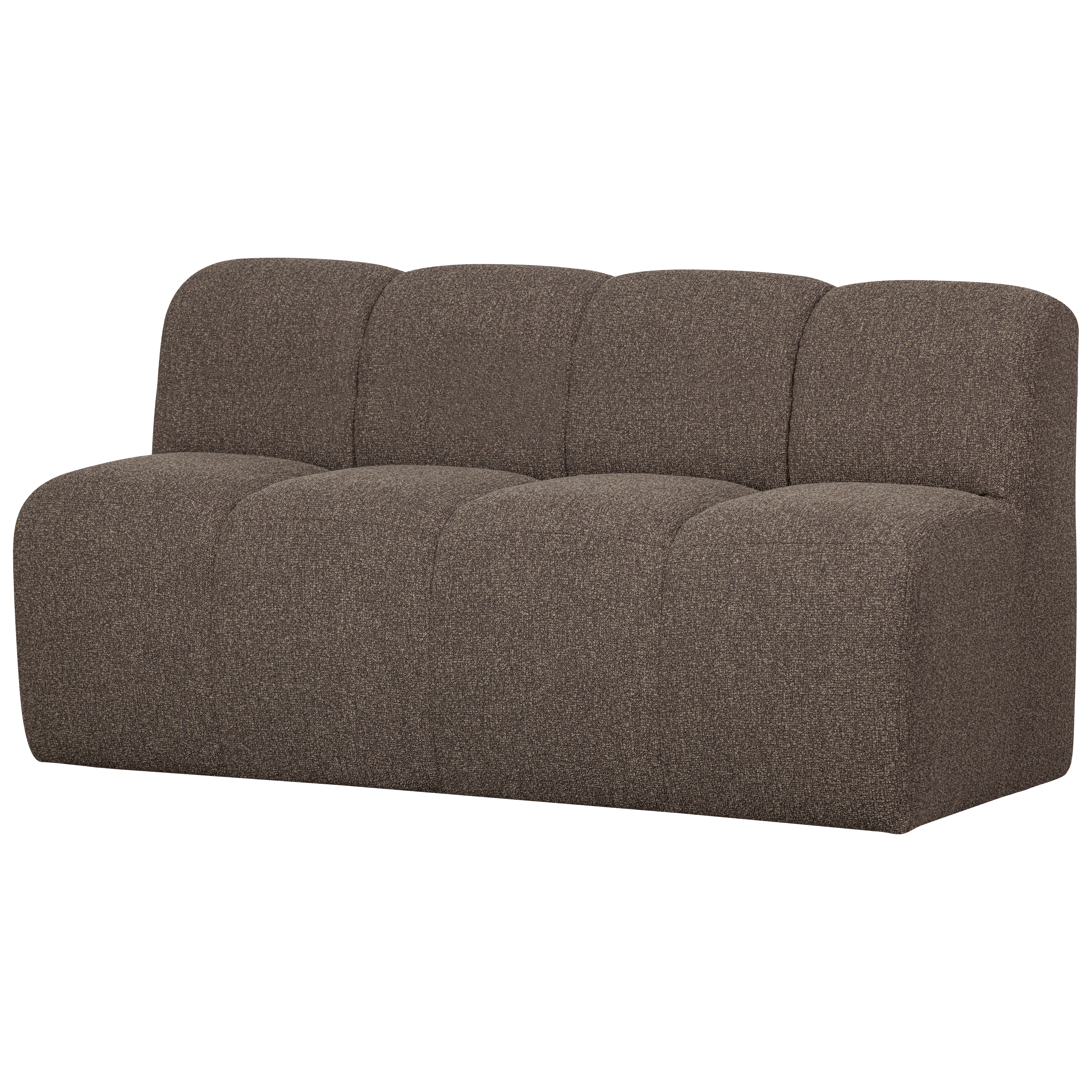 De Eekhoorn | MOJO BENCH 164CM WITH BACKREST BOUCLÉ BROWN MELANGE