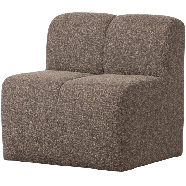 Afbeelding van MOJO EETBANKJE 84CM MET RUGLEUNING BOUCLÉ BRUIN MELANGE