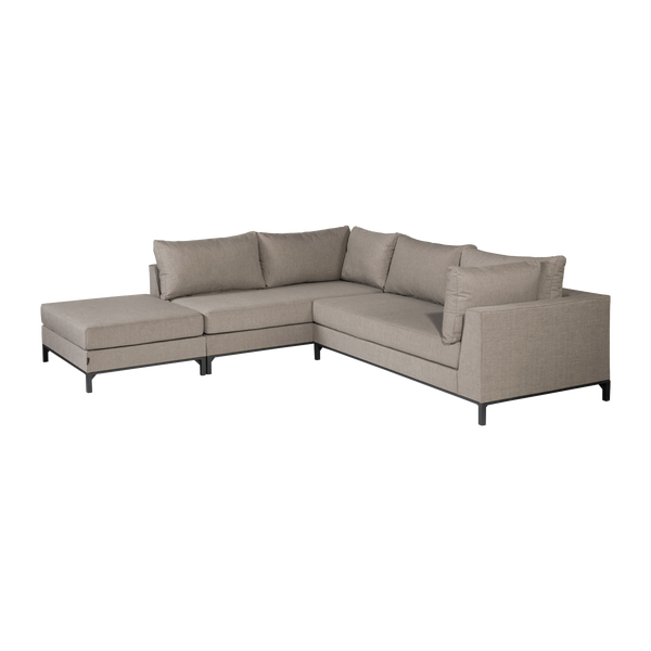 Image of SICILIË GARDEN LOUNGE SET LEFT TAUPE