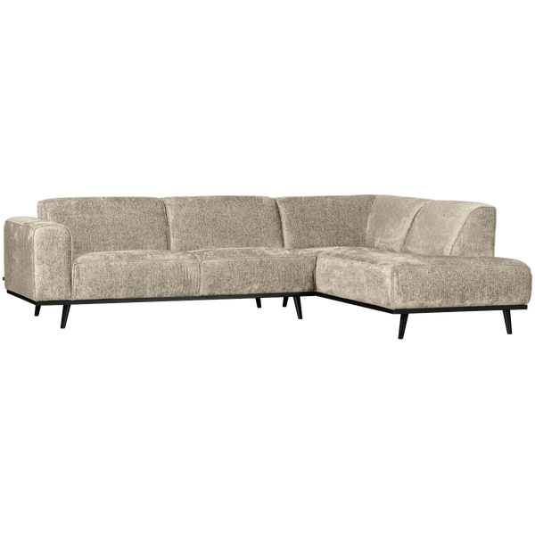 Afbeelding van STATEMENT HOEKBANK RECHTS STRUCTURE VELVET WHEATFIELD