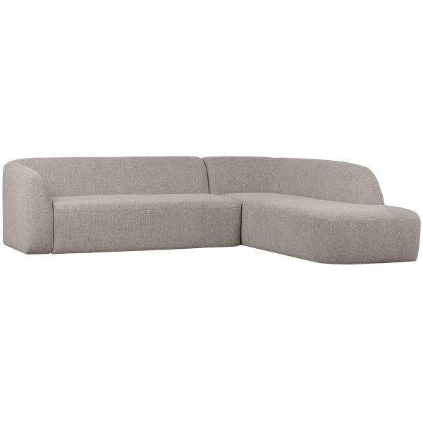 Image of SLOPING CORNER SOFA RIGHT OFF WHITE MELANGE