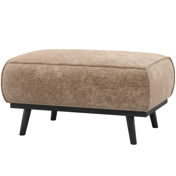 Image of STATEMENT HOCKER CHENILLE VELVET TAUPE