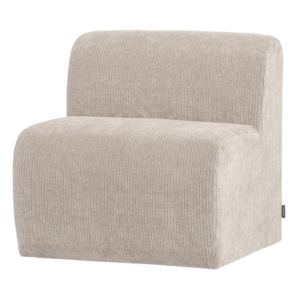 Image of MOJO BASE DINING BENCH 84 CM WITH BACK RIB ECRU [fsc]