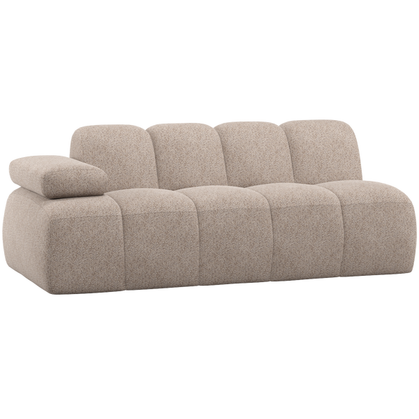 Image of MOJO 2-SEATER ELEMENT ARM LEFT WOOLLY DARK SAND