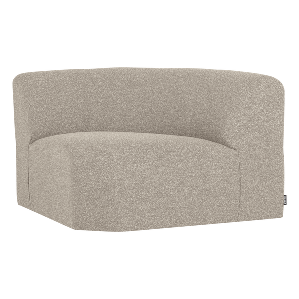 Image de MOJO BASE ÉLÉMENT DE COIN ROND BOUCLÉ MÉLANGÉ BEIGE [fsc]