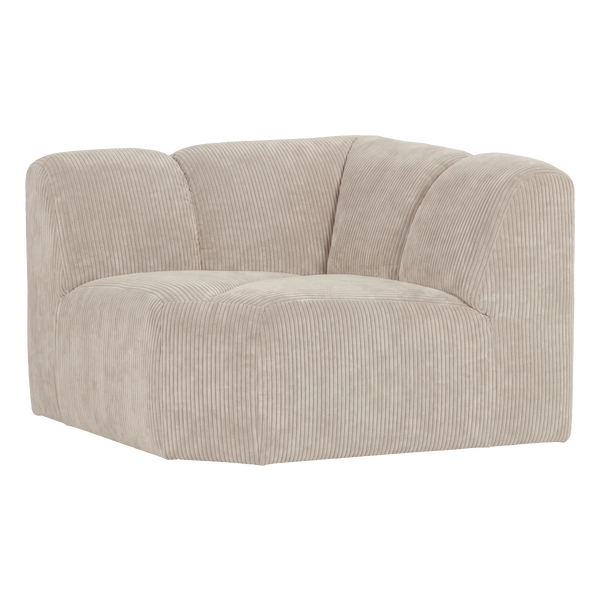 Image of MOJO CORNER ELEMENT STRAIGHT RIB FABRIC ECRU [fsc]