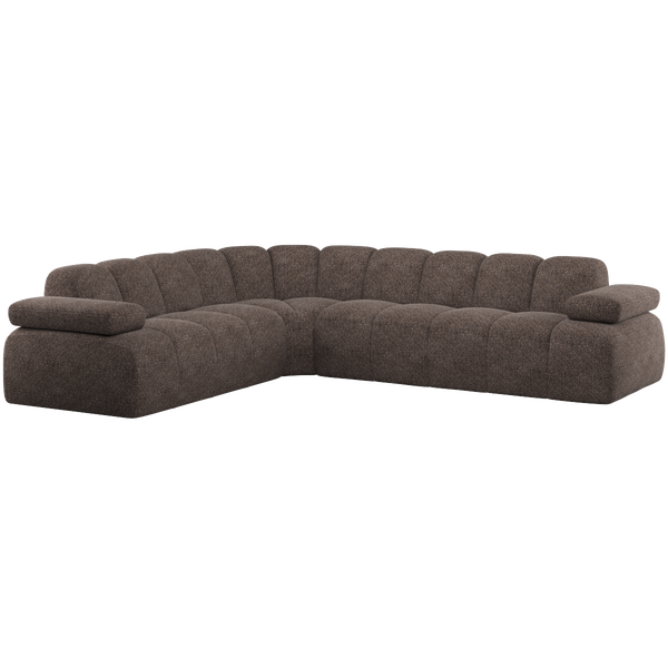 Image of MOJO CORNER SOFA LEFT WOOLLY BROWN