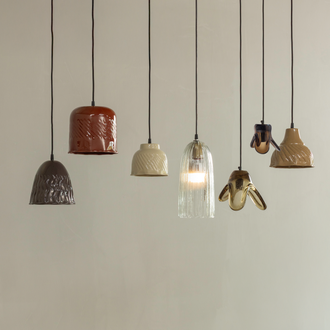 Image of ELLE HANGING LAMP LARGE GLASS GREEN