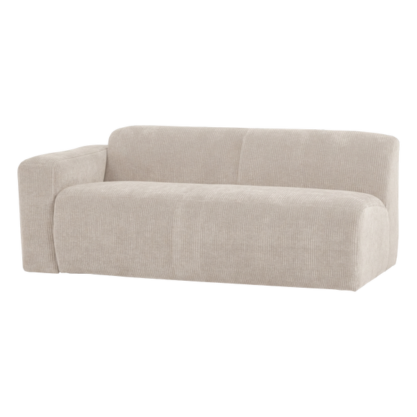 Image de MOJO BASE ÉLÉMENT 2 PLACE BRAS GAUCHE TISSU RIB ECRU [fsc]
