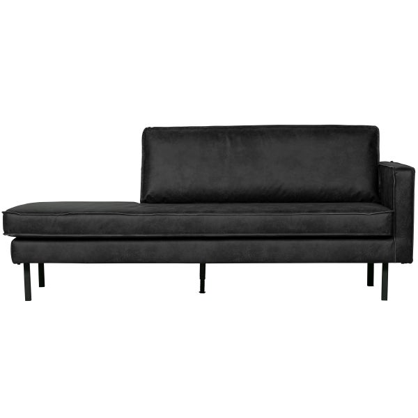 Afbeelding van RODEO DAYBED RECHTS ECOLEER ZWART