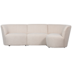 Canapé 3 places arrondi droite