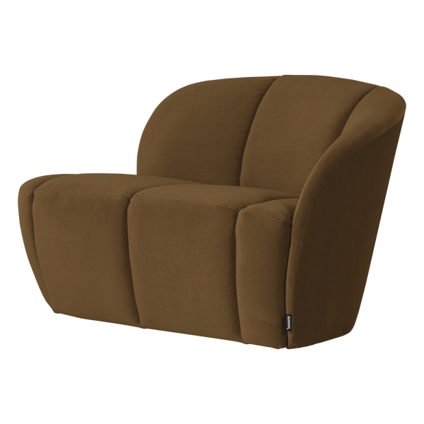 Image of MOJO 2-SEATER BENCH RIGHT VELVET HONEY YELLOW [fsc]