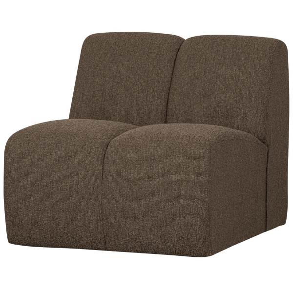 Image of MOJO 1-SEATER BOUCLÉ BROWN MELANGE