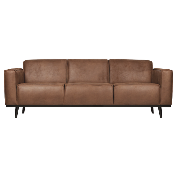 Image de STATEMENT 3-PLACES 230 CM ECO CUIR COGNAC
