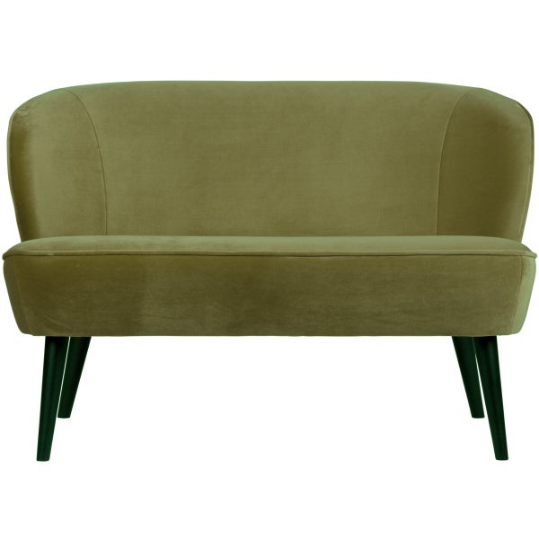Image of SARA SMALL SOFA VELVET ARMY