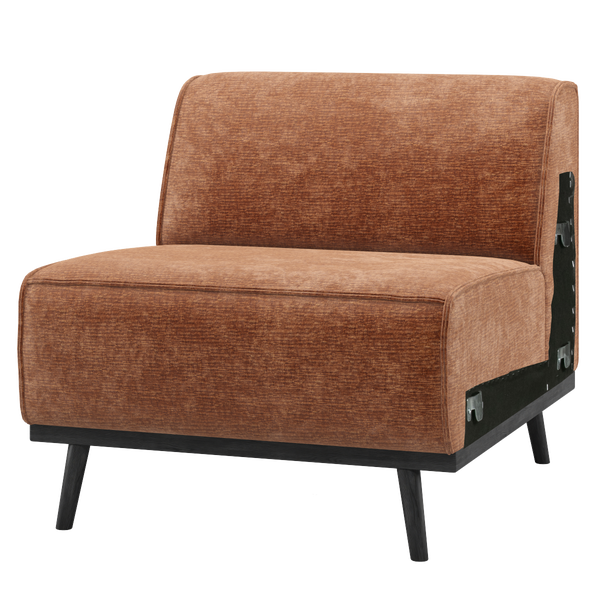 Image of STATEMENT 1-SEATER ELEMENT CHENILLE VELVET TERRA