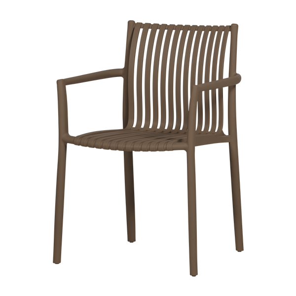 Image de EASY GOING CHAISE DE JARDIN EN PLASTIQUE BRUN MOYEN