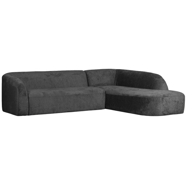 Image of SLOPING CORNER SOFA RIGHT STRUCTURE VELVET MOUNTAIN