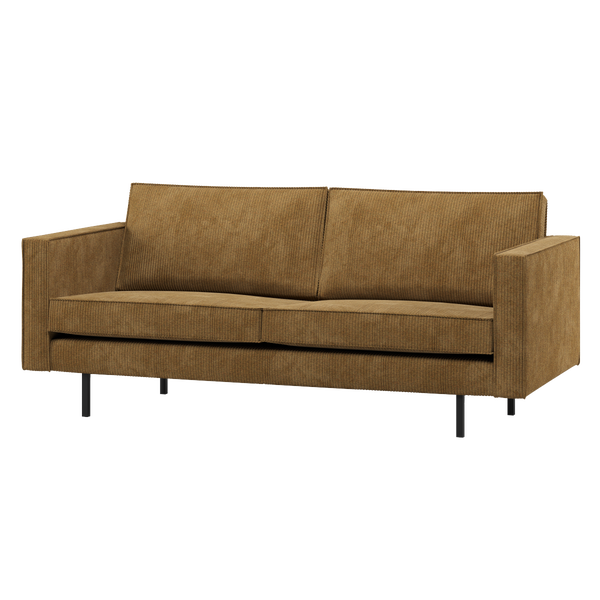 Image of RODEO 2,5-SEATER SOFA RIB FABRIC HONEY YELLOW