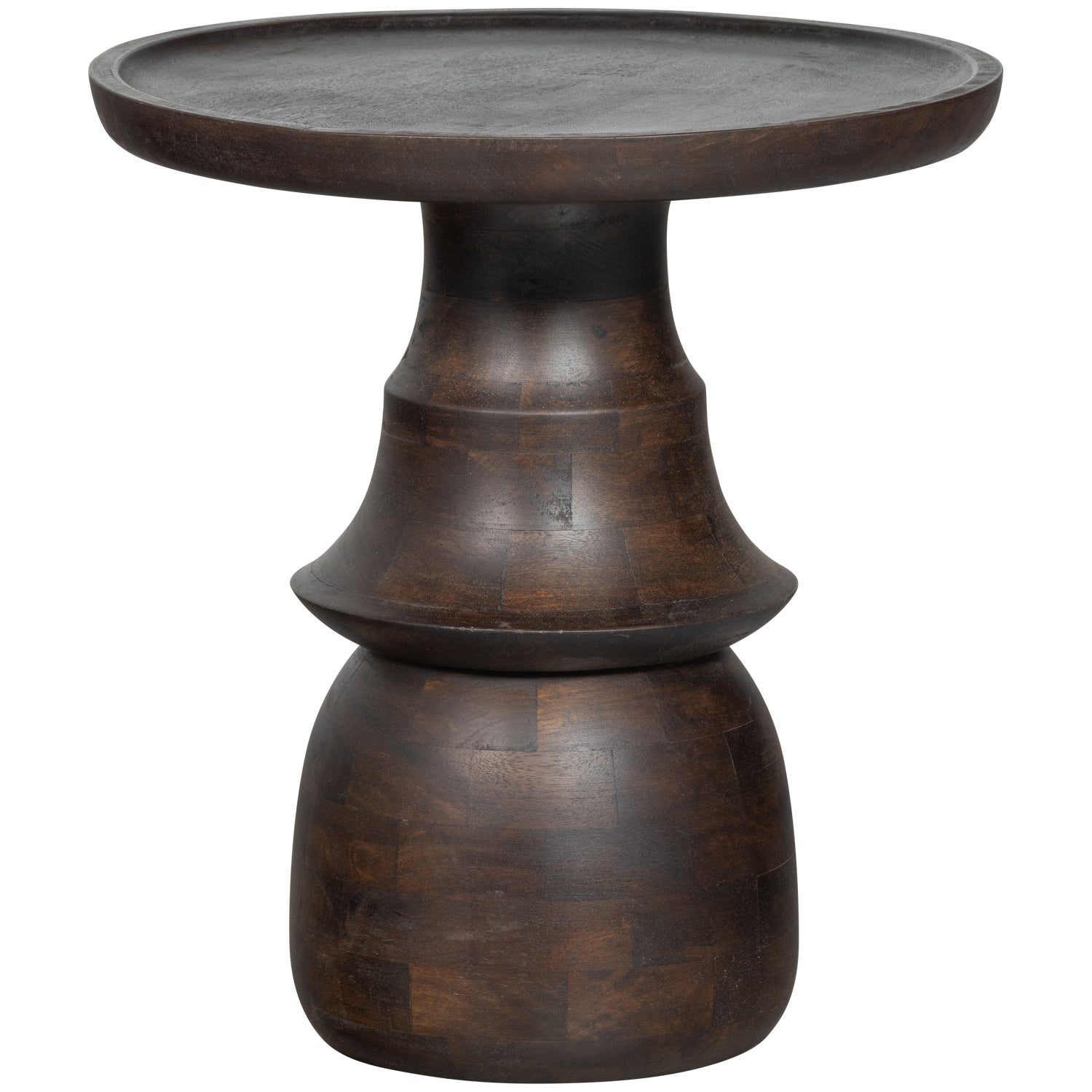 Broad Table De Eekhoorn | BROAD SIDE TABLE WITH ENGRAVED LEG MANGO WOOD NATURAL