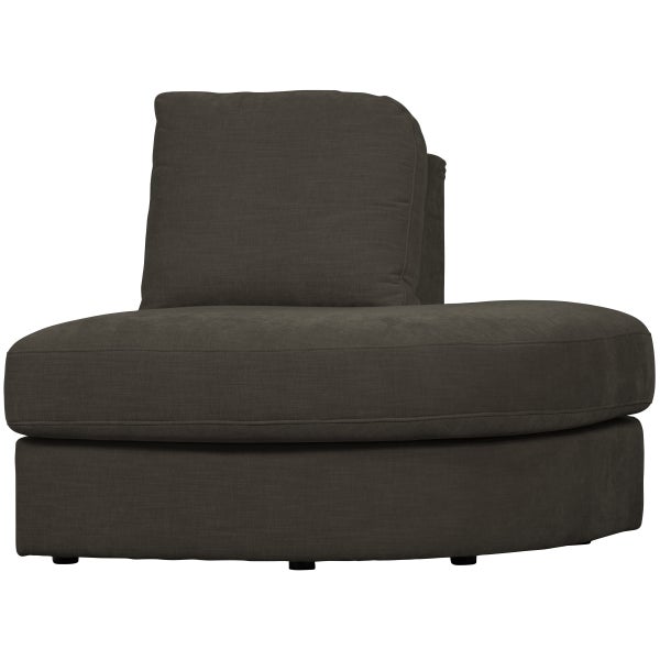 Image of FAMILY 1-SEATER ELEMENT ROUND CORNER RIGHT ANTHRACITE