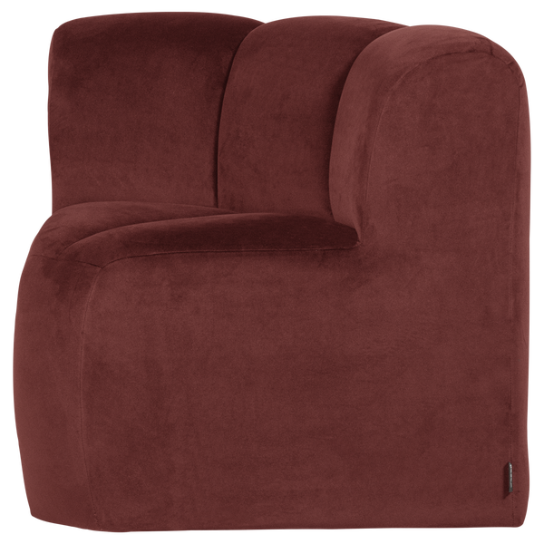 Image of MOJO DINING BENCH CORNER WITH BACKREST CHESTNUT BROWN [fsc]