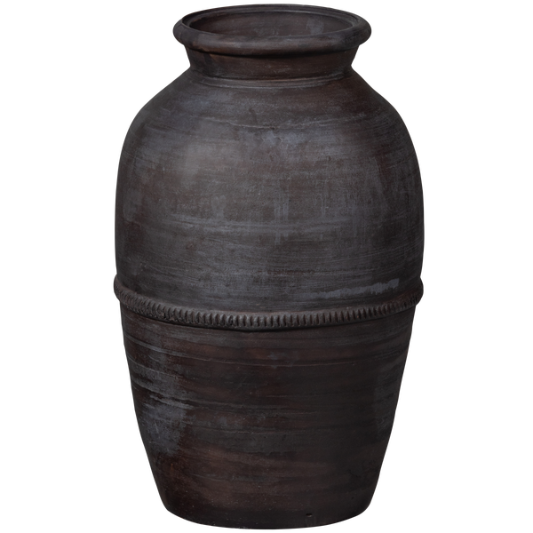 Image of PANOPLY VASE CLAY BLACK