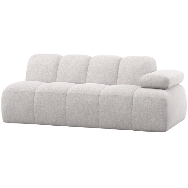 Image of MOJO 2-SEATER ELEMENT ARM RIGHT BOUCLÉ ECRU MELANGE