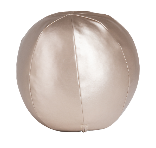 Image of RODEO BALL CUSHION SMALL METALLIC NATURAL