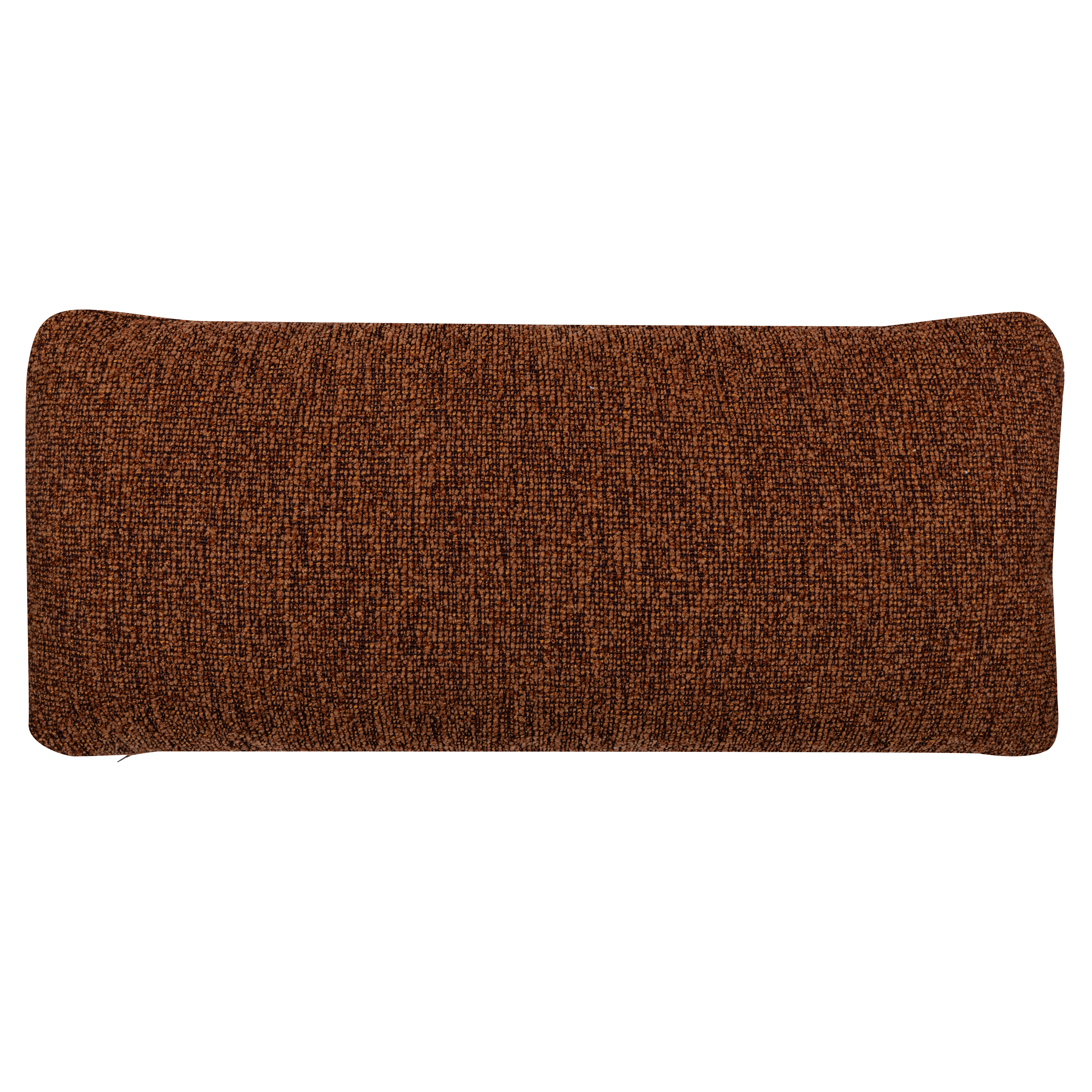 MOJO COUSSIN BOUCLÉ MÉLANGÉ BRUN ROUILLE