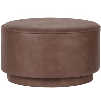 COFFEE HOCKER LEDERLOOK WARMEN BRAUN