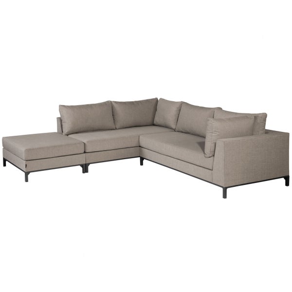 Image of SICILIË GARDEN LOUNGE SET LEFT TAUPE