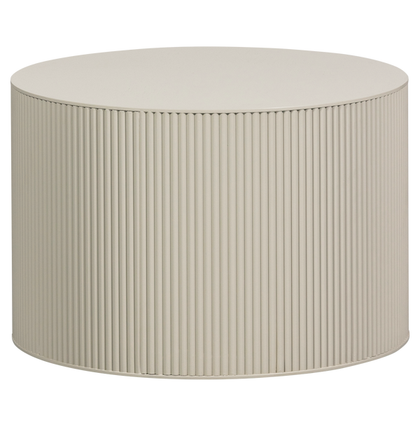 Image of SANNE SIDE TABLE ROUND MDF ANTIQUE BEIGE